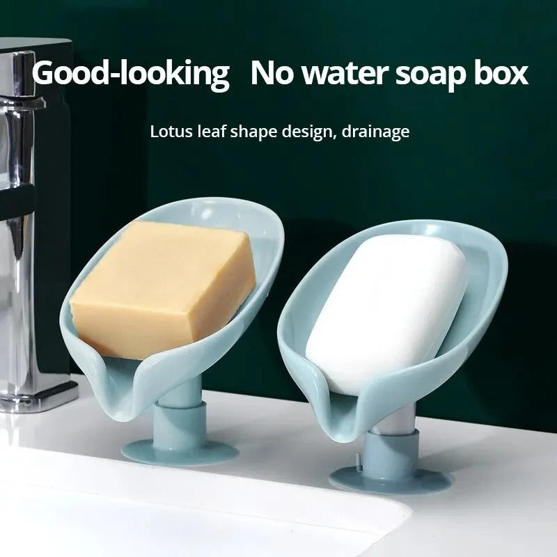Leaf-Shape Self-Draining Soap Holder – Decorative 45°