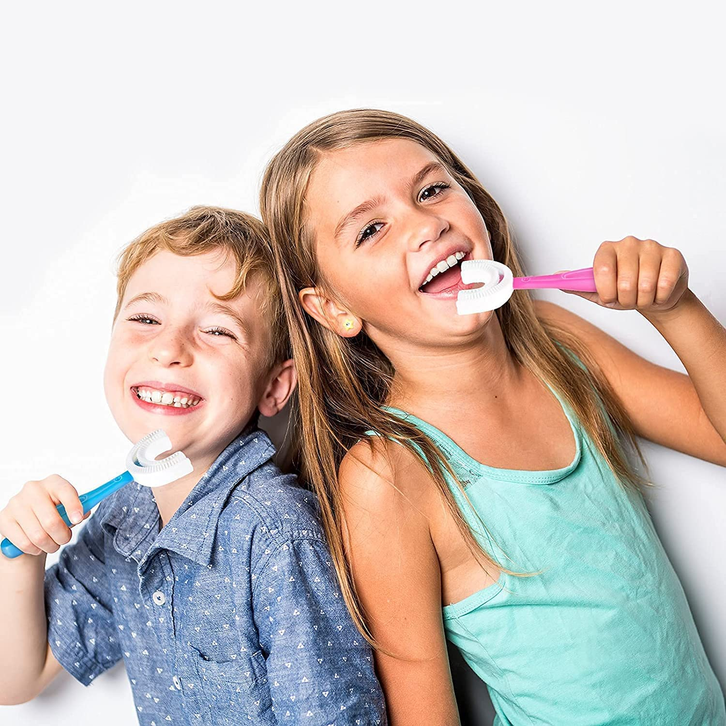 360 Degree U-Shaped Baby Toothbrush [Pack of 2]