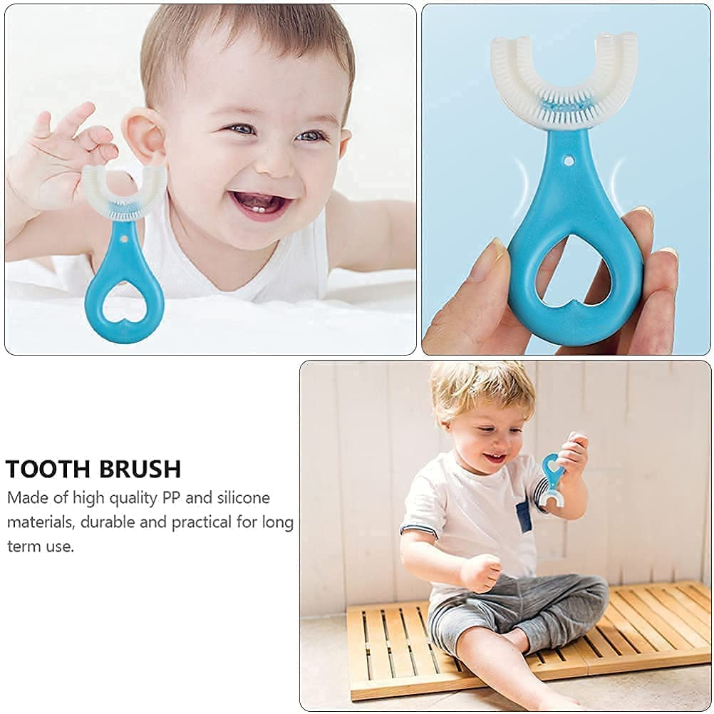 360 Degree U-Shaped Baby Toothbrush [Pack of 2]