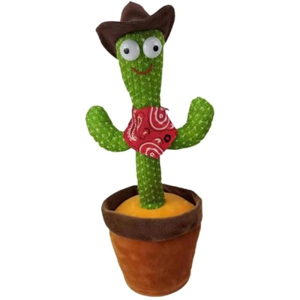 Interactive Dancing Cactus Toy – Singing, Talking, Voice Recording– Rechargeable