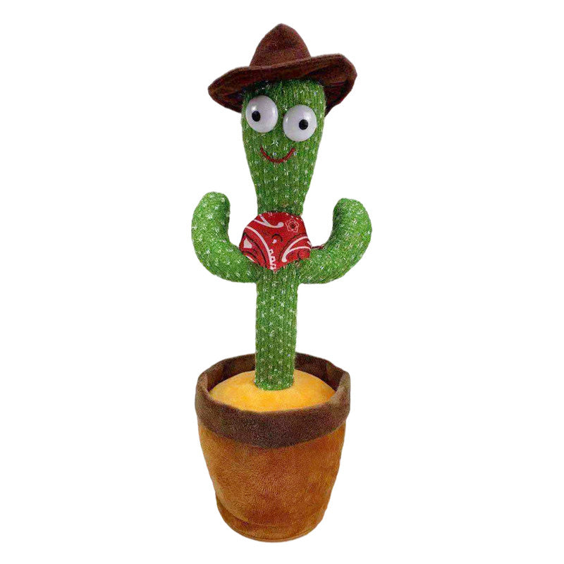 Interactive Dancing Cactus Toy – Singing, Talking, Voice Recording– Rechargeable