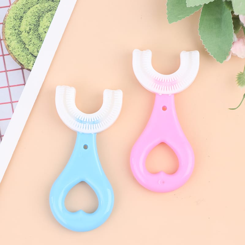 360 Degree U-Shaped Baby Toothbrush [Pack of 2]