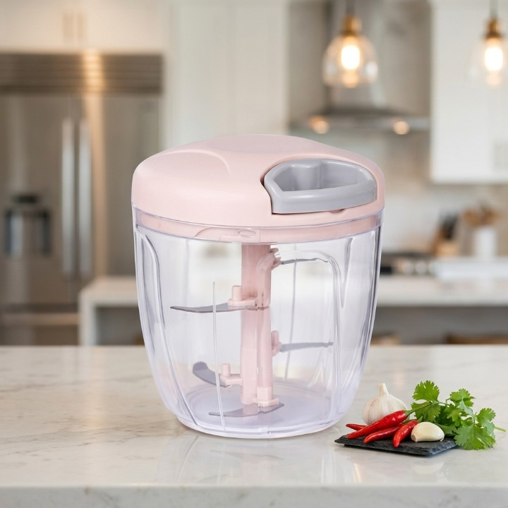 Manual Pull-String Household Vegetable Cutter & Meat Chopper