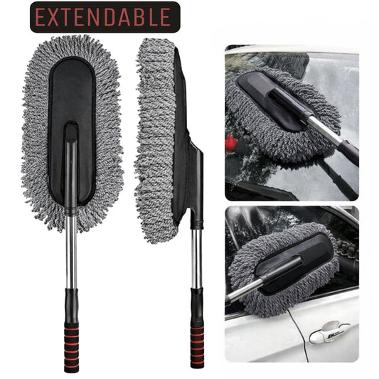 Car Wash Cleaning Brush Duster Dust Wax Mop Microfiber