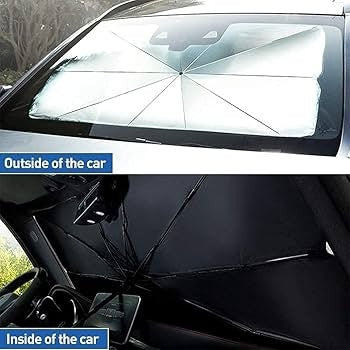 Premium Car Windshield Sun Shade Umbrella – Foldable
